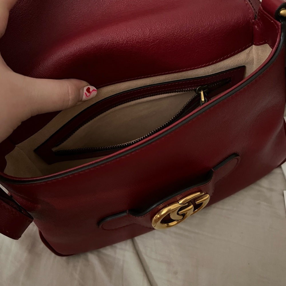 NWT red Gucci Marmont Crossbody leather messenger bag - Picture 10 of 16